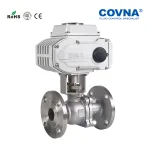 COVNA HK60-Q-F 3PS Electric 2 Way Flange Ball Valve With Actuator2